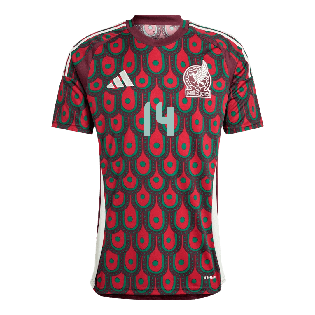 Men's Mexico CHICHARITO #14 Home Soccer Jersey Copa América 2024 Top Dresy Shop