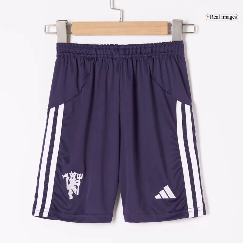 Kid's Manchester United Away Soccer Jersey Kit(Jersey+Shorts+Socks) 2025/26