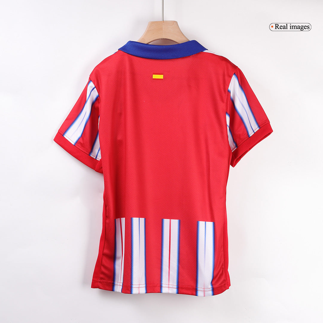 Kid's Atletico Madrid Home Soccer Jersey Kit(Jersey+Shorts) 2024/25 Top Dresy Shop