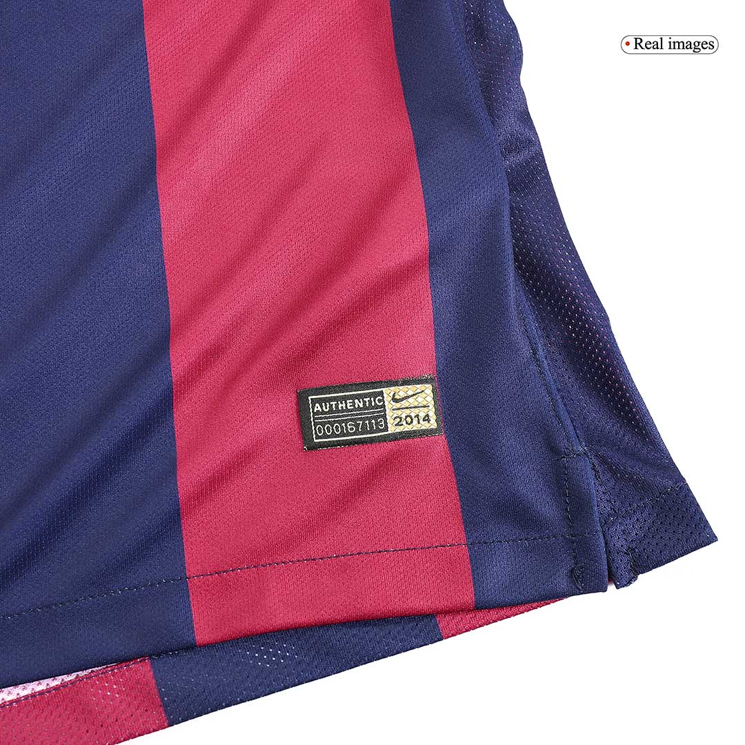 Retro Suárez #9 2014/15 Barcelona Home Long Sleeve Soccer Jersey Top Dresy Shop