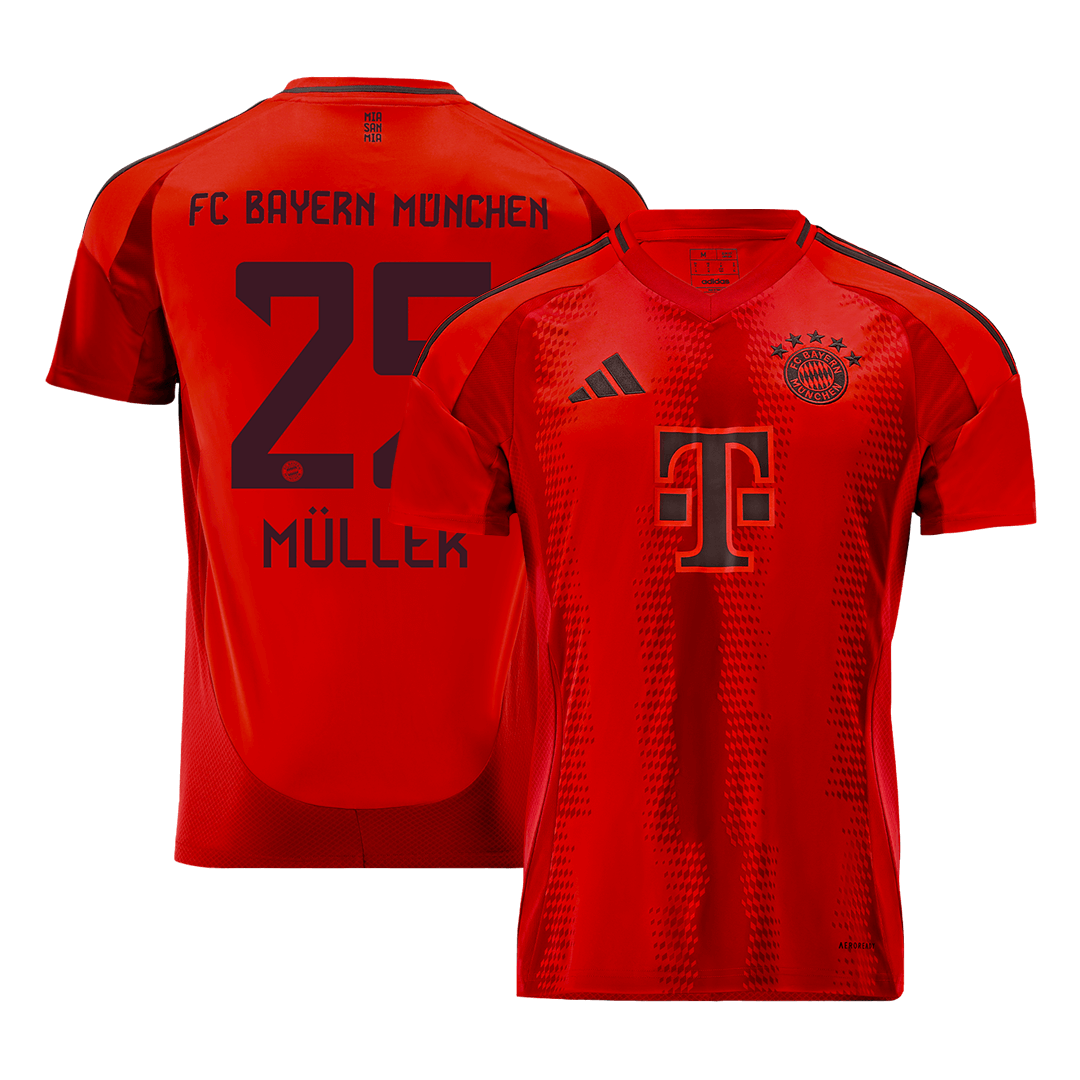 M?LLER #25 Bayern Munich Home Soccer Jersey 2024/25 Top Dresy Shop