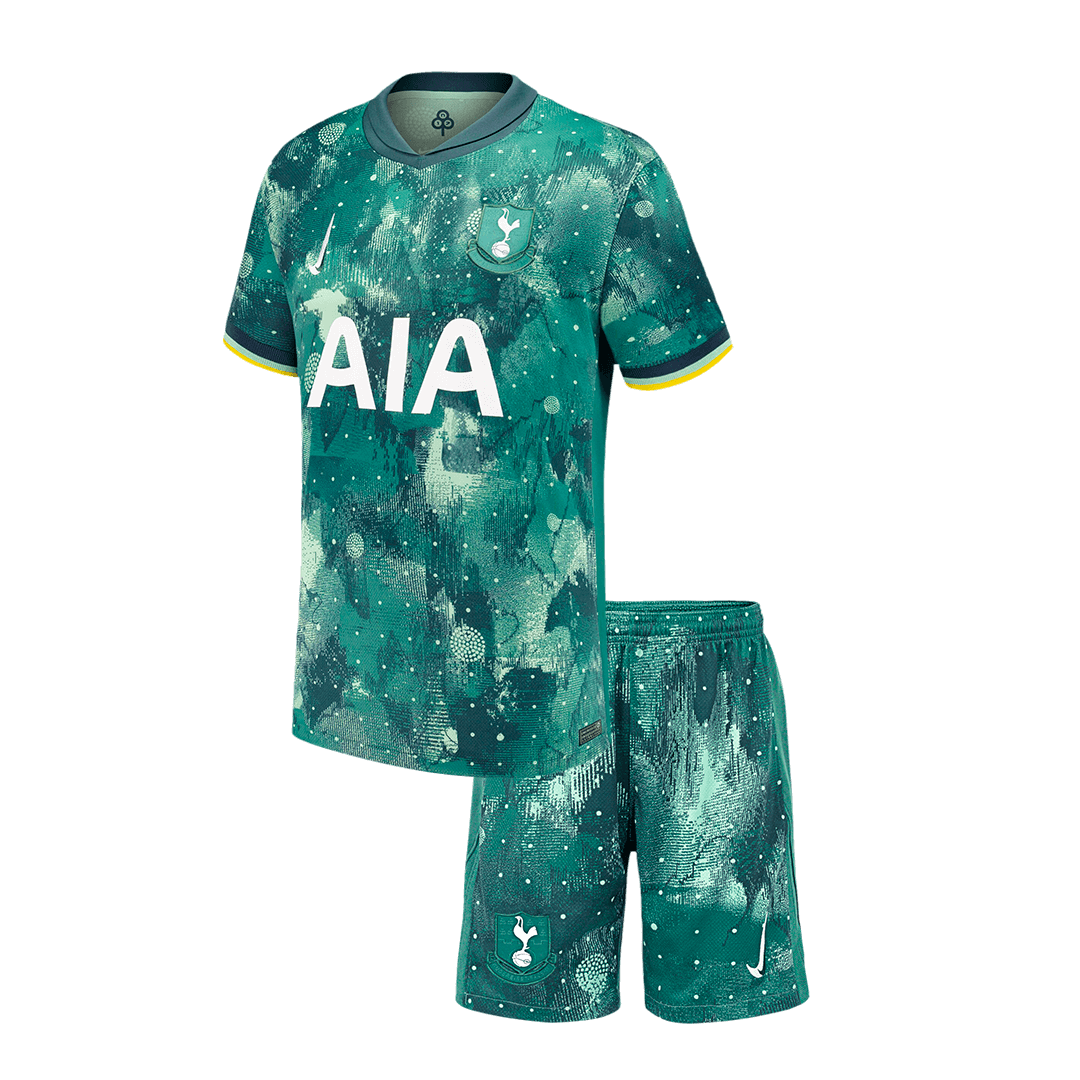 Kid's Tottenham Hotspur Third Away Soccer Jersey Kit(Jersey+Shorts) 2024/25 Top Dresy Shop