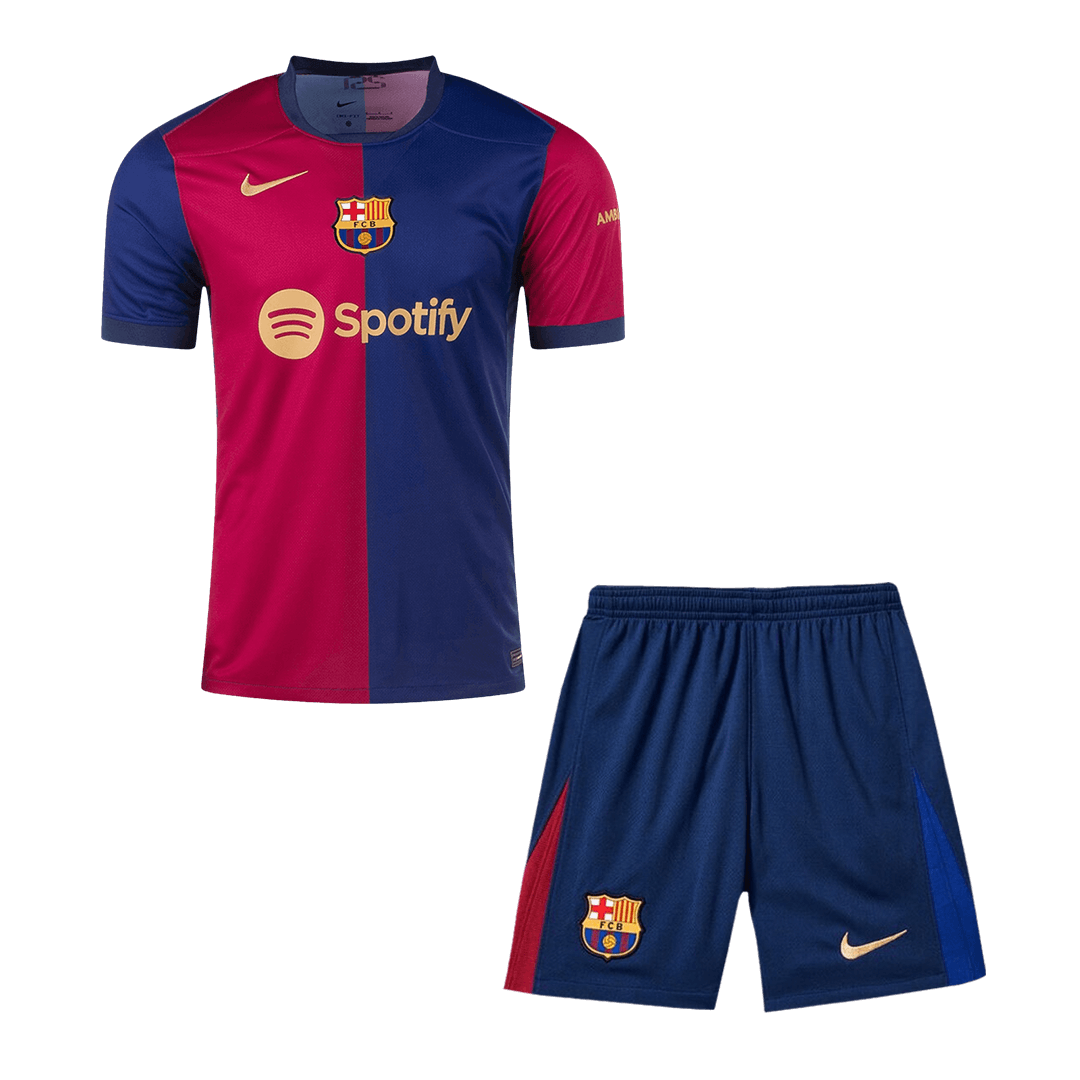 Barcelona Home Soccer Jersey Kit(Jersey+Shorts) 2024/25 Top Dresy Shop