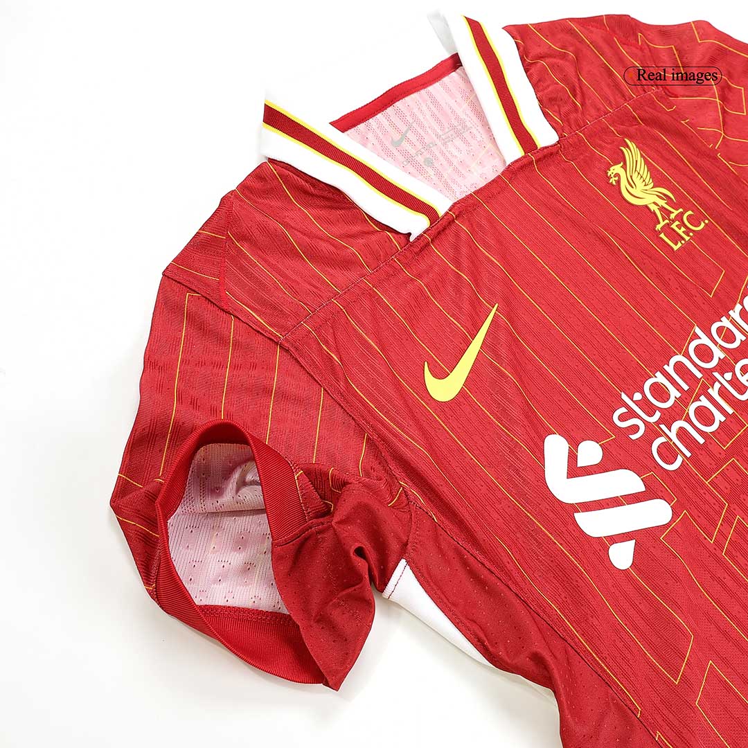 Player Version M.SALAH #11 Liverpool Home Soccer Jersey 2024/25 Top Soccer Jerseys Store