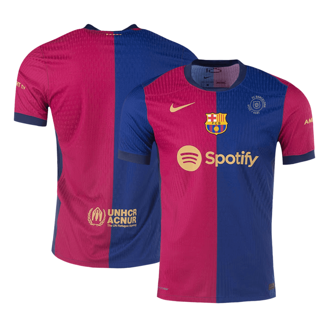 Player Version Barcelona Home Soccer Jersey 2024/25 - 125th Anniversary Top Dresy Shop