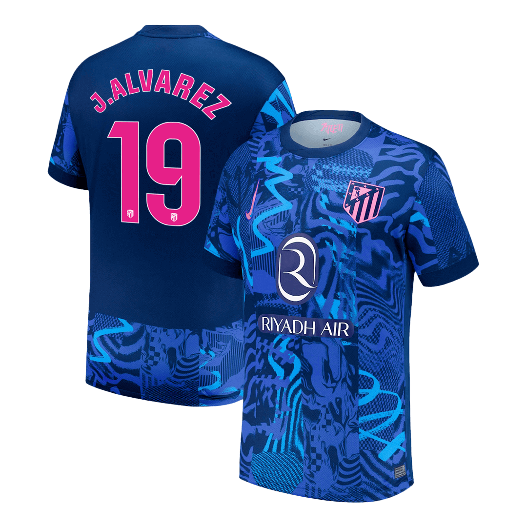 J.ALVAREZ #19 Atletico Madrid Third Away Soccer Jersey 2024/25 Top Dresy Shop