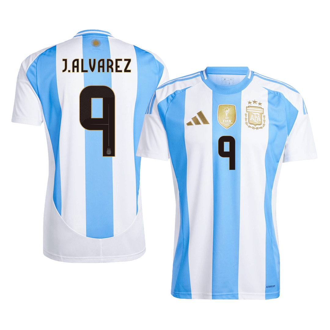 J.ALVAREZ #9 Argentina Home Soccer Jersey 2024 Top Dresy Shop