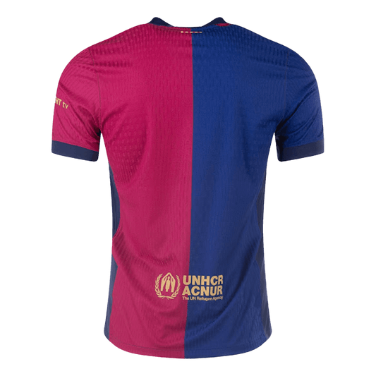Player Version Barcelona Home Soccer Jersey 2024/25 - 125th Anniversary(Spotify Logo Without Text) Top Dresy Shop