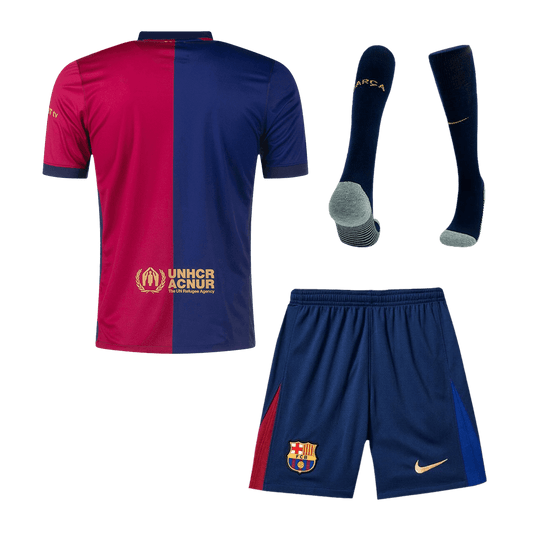 Barcelona Home Soccer Jersey Kit(Jersey+Shorts+Socks) 2024/25 Top Dresy Shop