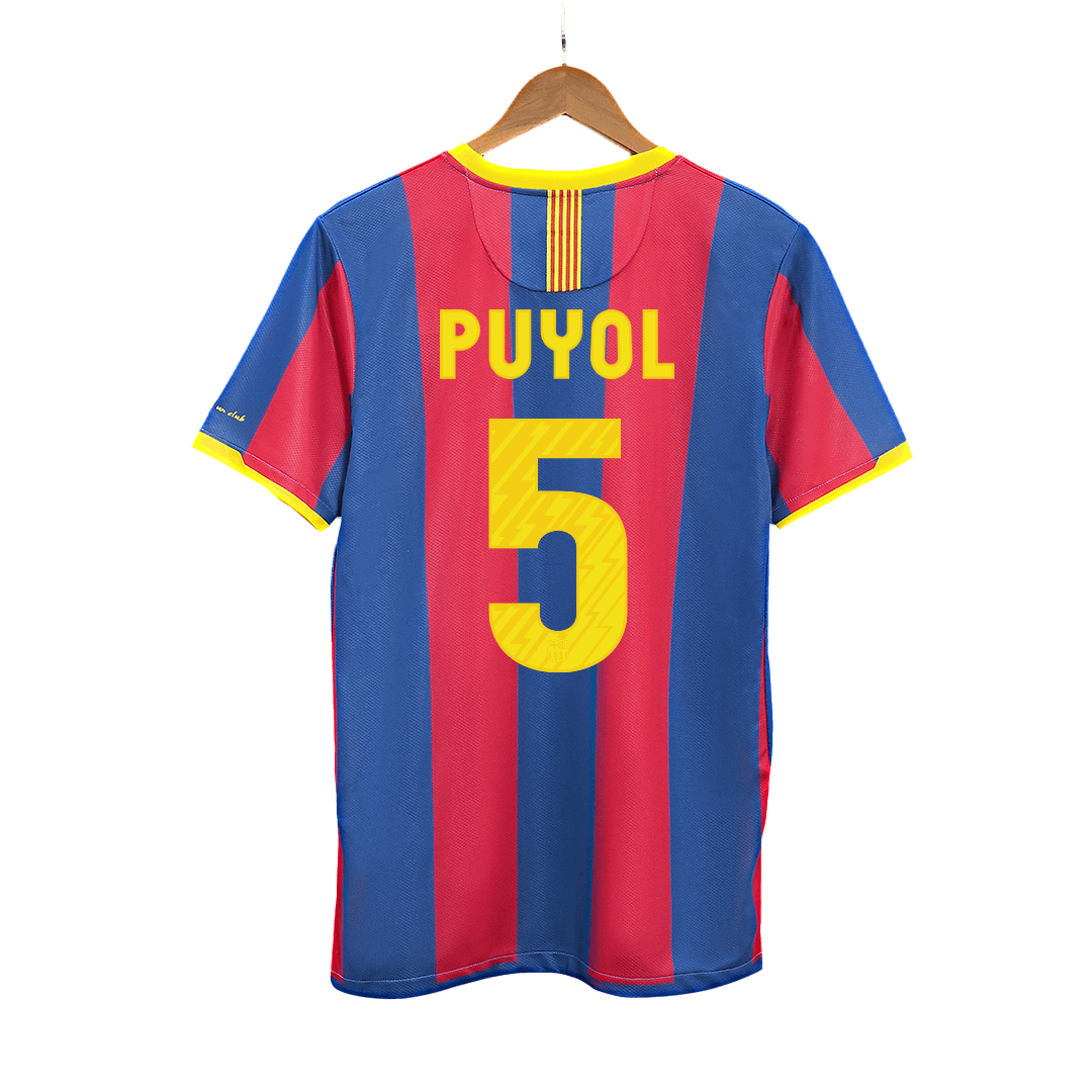 Retro PUYOL #5 2010/11 Barcelona Home Soccer Jersey Top Dresy Shop