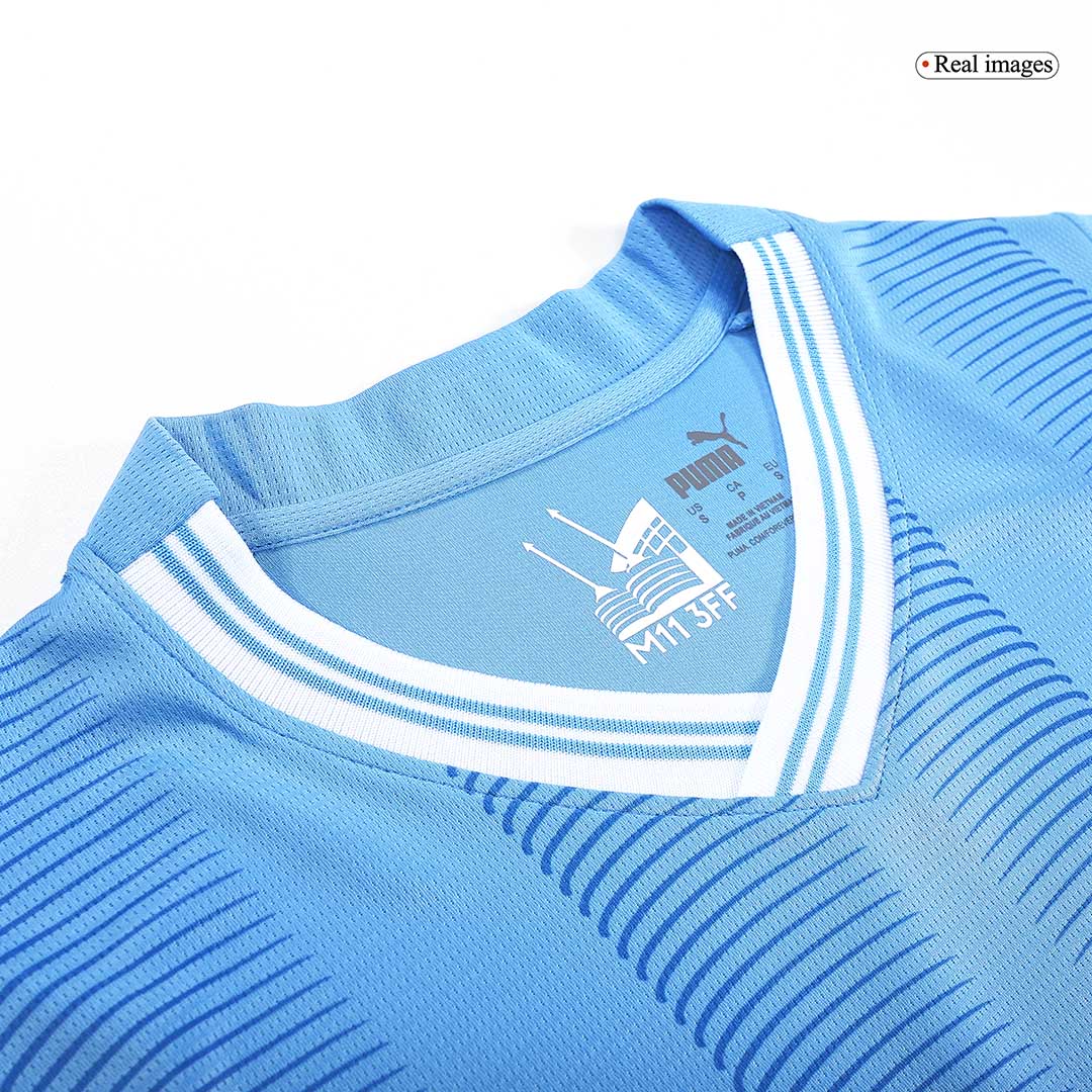 CHAMPIONS #24 Manchester City Home Soccer Jersey 2023/24 Top Dresy Shop
