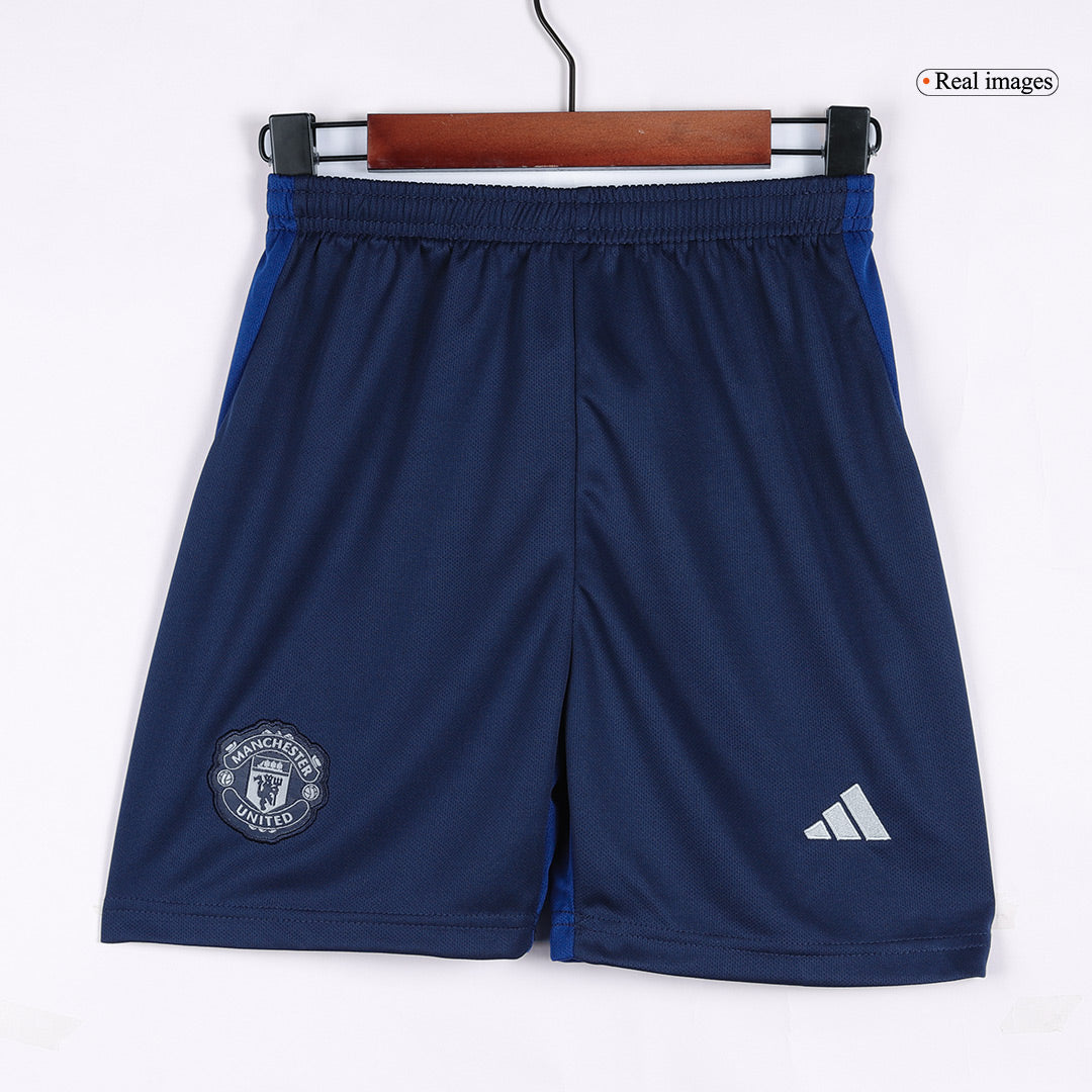 Kid's Manchester United Away Soccer Jersey Kit(Jersey+Shorts) 2024/25 Top Soccer Jerseys Store