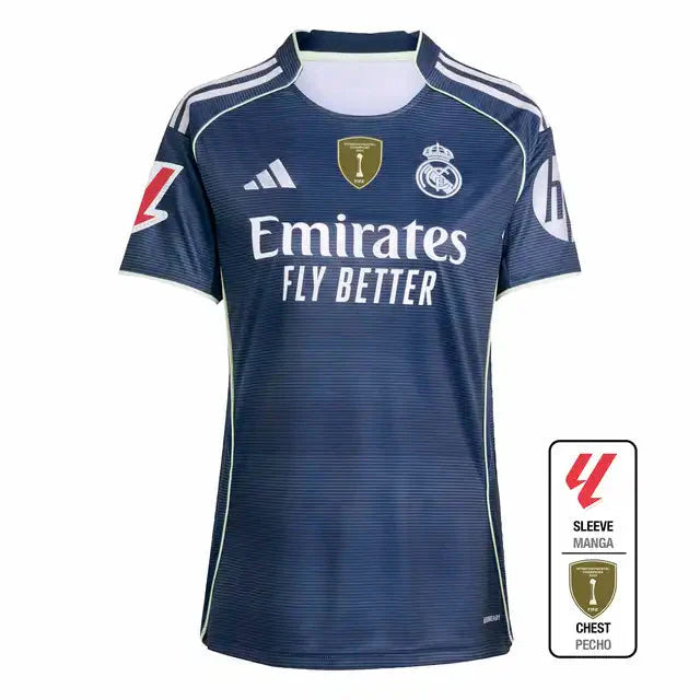 Women's Real Madrid Away Soccer Jersey 2025/26 Top Dresy Shop