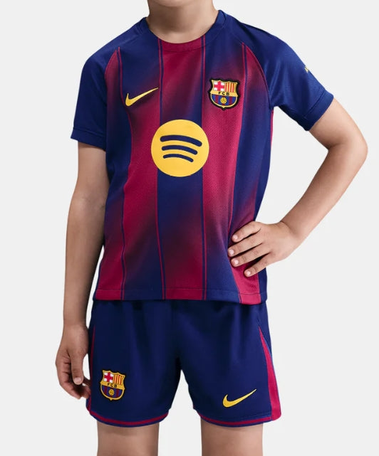 Kid‘s Barcelona Home Soccer Jerseys (Jersey+Short) Kit 2025/26 Go Game Wear