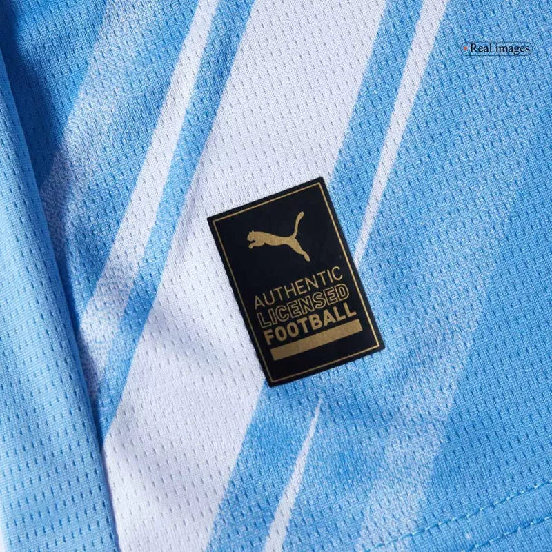 Kid's Manchester City Home Soccer Jersey Kit(Jersey+Shorts) 2025/26