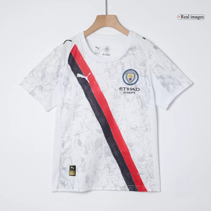 Kid's Manchester City KidSuper Soccer Jersey Kit(Jersey+Shorts) 2025/26