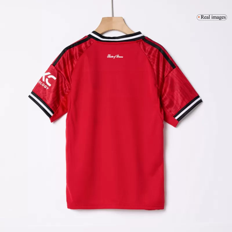Kid's Manchester United Home Soccer Jersey Kit(Jersey+Shorts) 2025/26