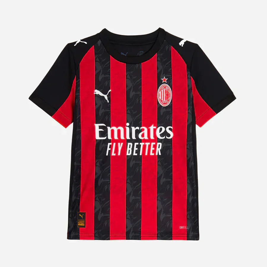 Kid's AC Milan Home Soccer Jersey Kit(Jersey+Shorts) 2025/26 Go Game Wear