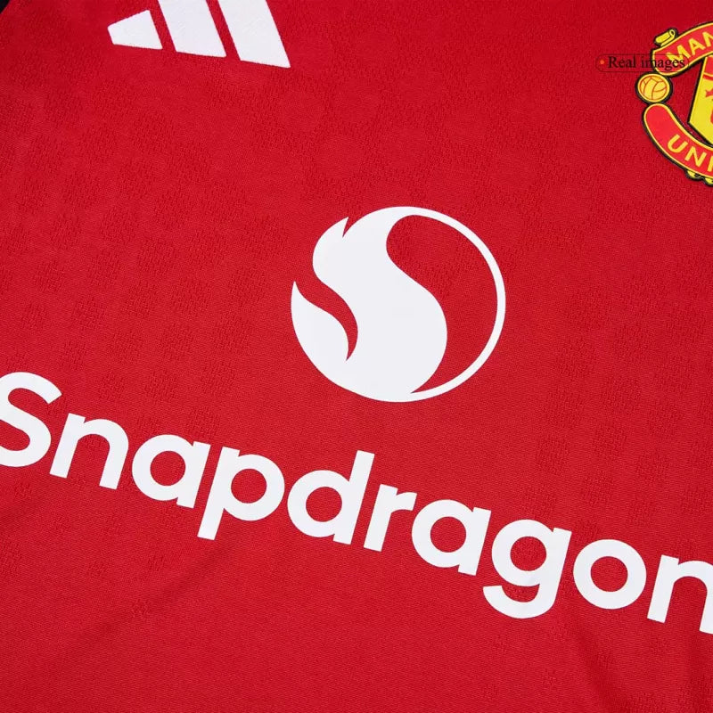 Player Version Manchester United Home Soccer Jersey 2025/26