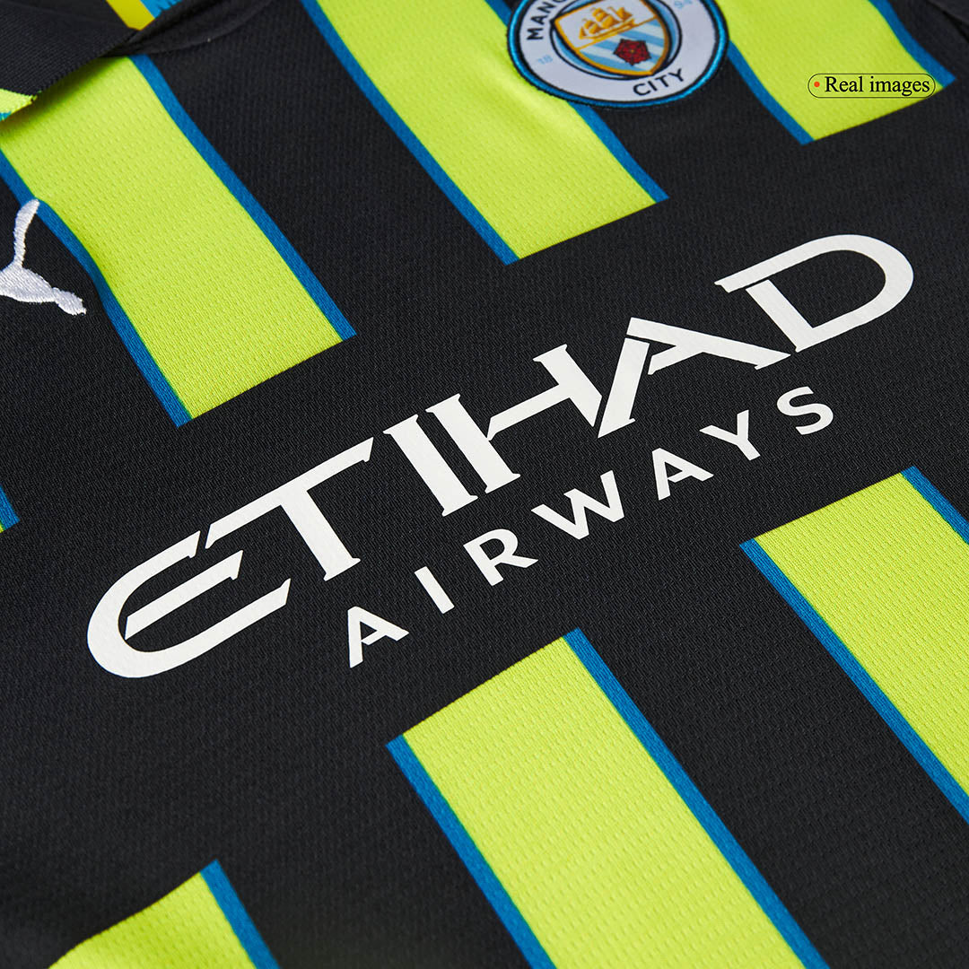 Kid's Manchester City Away Soccer Jersey Kit(Jersey+Shorts+Socks) 2024/25 Top Dresy Shop