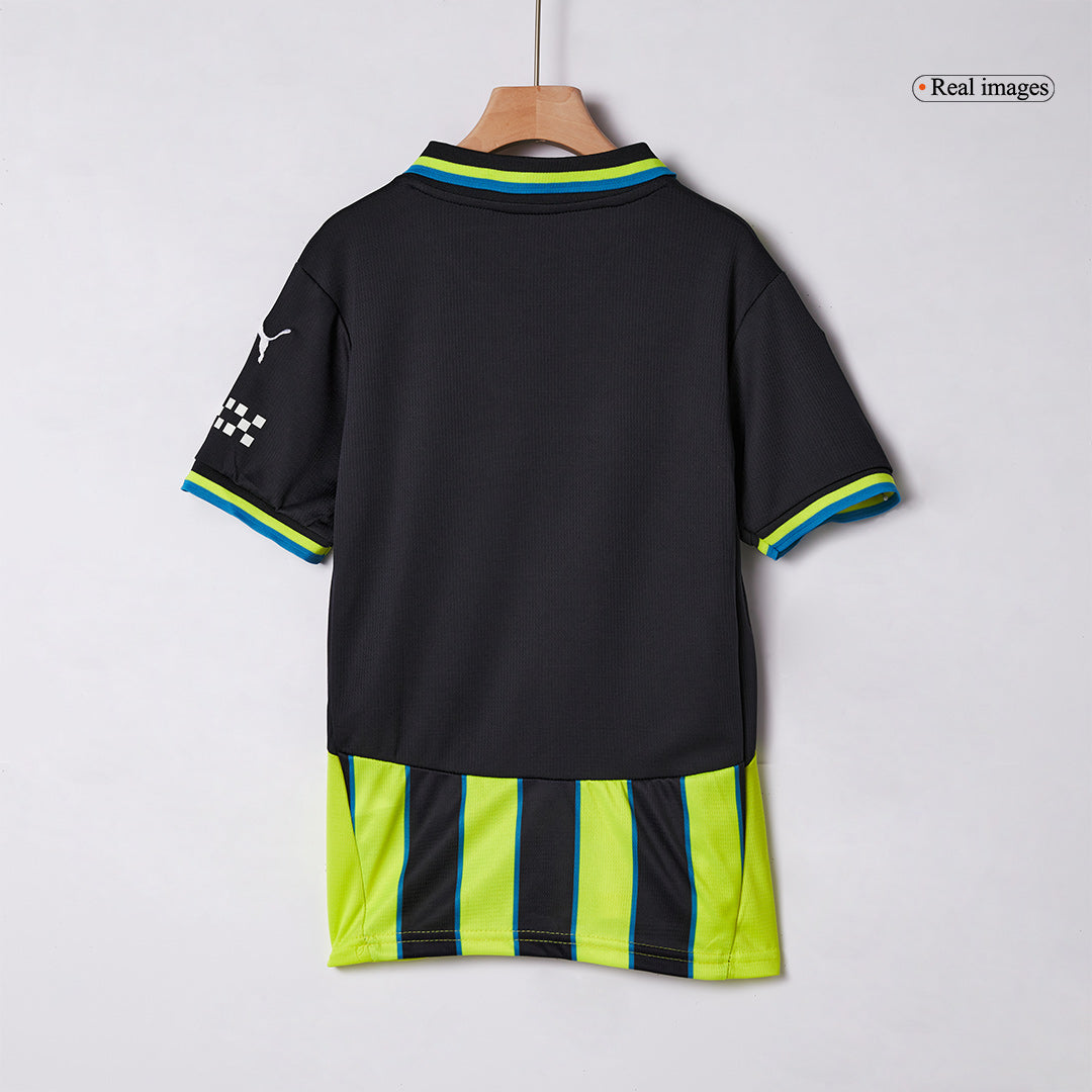 Kid's Manchester City Away Soccer Jersey Kit(Jersey+Shorts+Socks) 2024/25 Top Dresy Shop