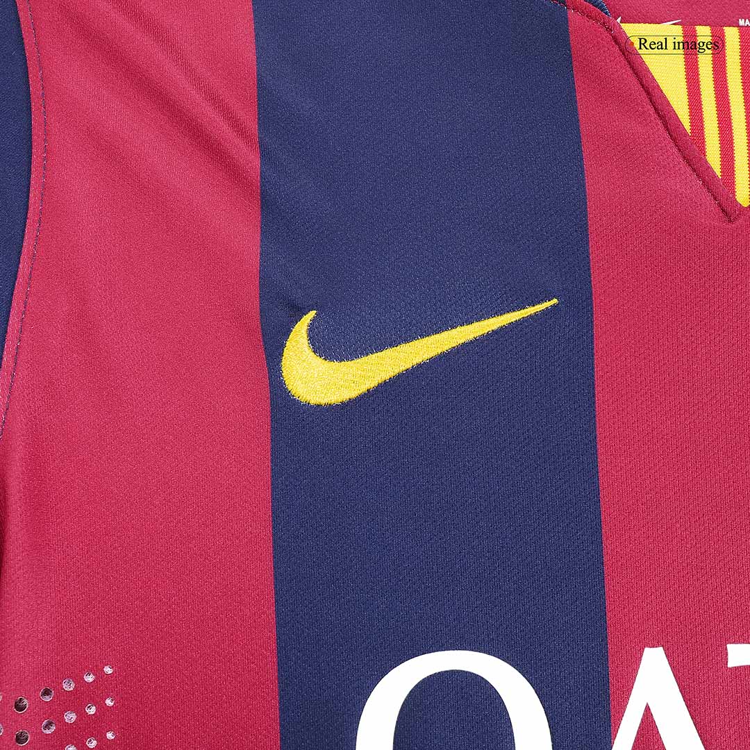 Retro Suárez #9 2014/15 Barcelona Home Long Sleeve Soccer Jersey Top Dresy Shop