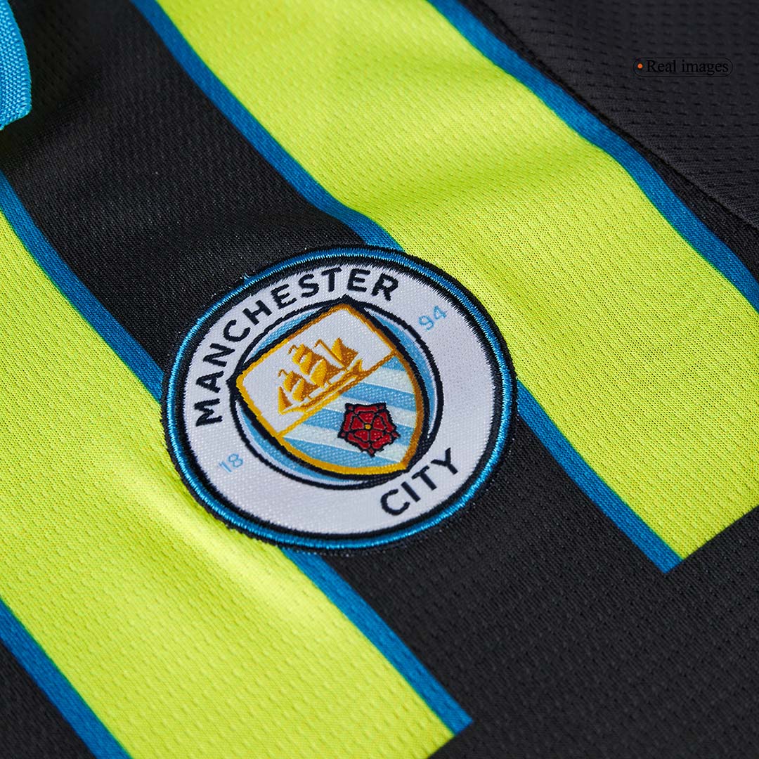 Kid's Manchester City Away Soccer Jersey Kit(Jersey+Shorts+Socks) 2024/25 Top Dresy Shop