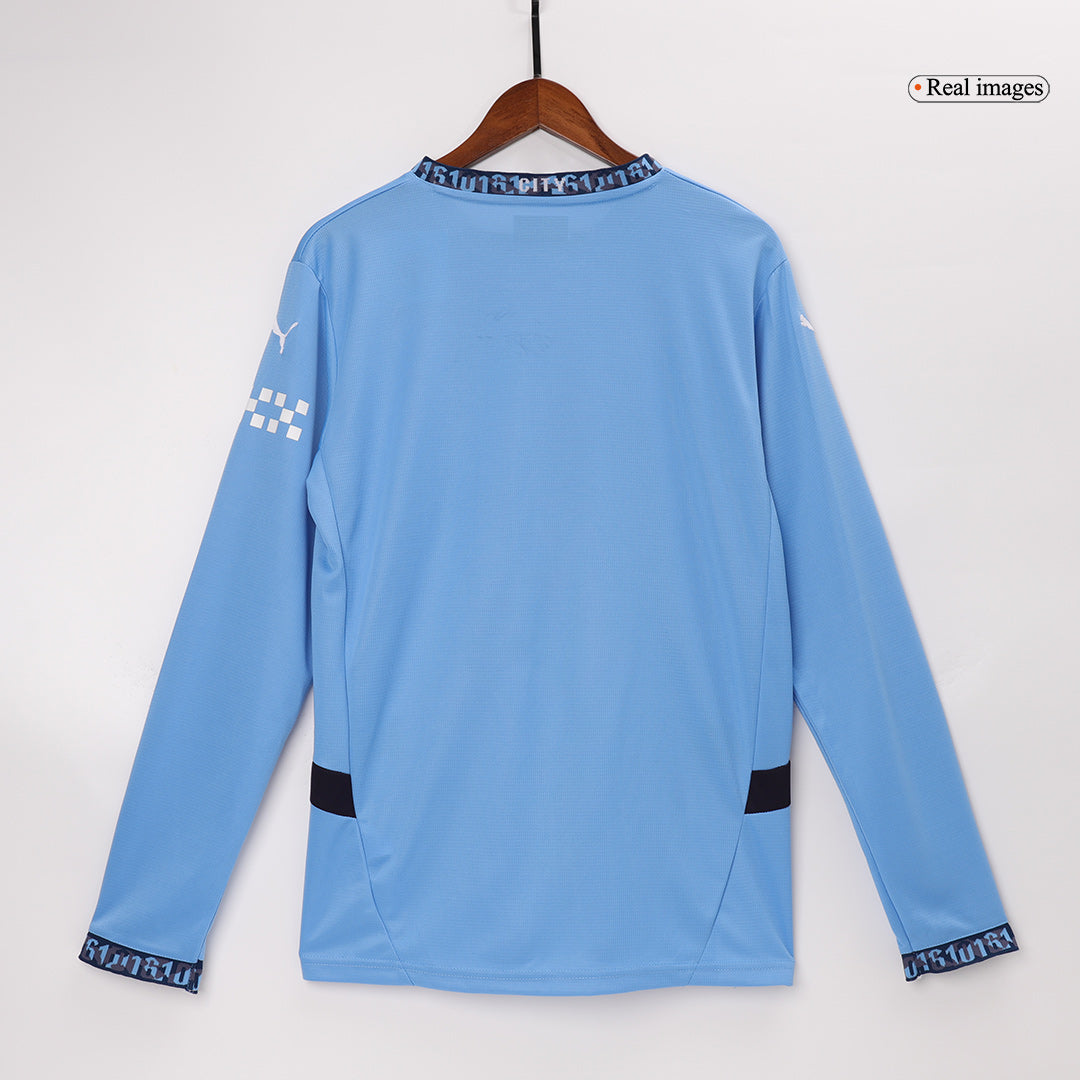 Manchester City Home Long Sleeve Soccer Jersey 2024/25 Top Dresy Shop
