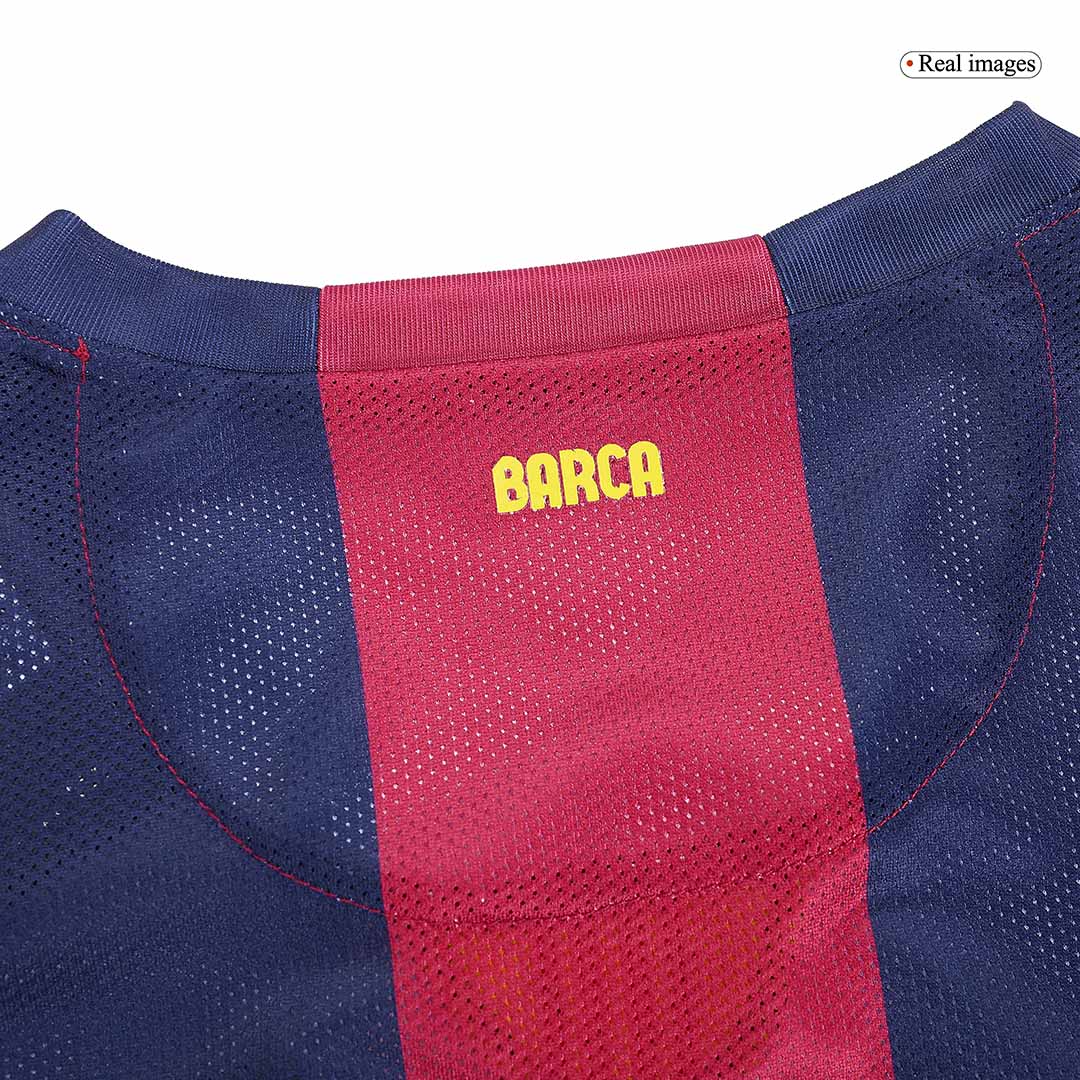Retro NEYMAR JR #11 2014/15 Barcelona Home Long Sleeve Soccer Jersey Top Dresy Shop