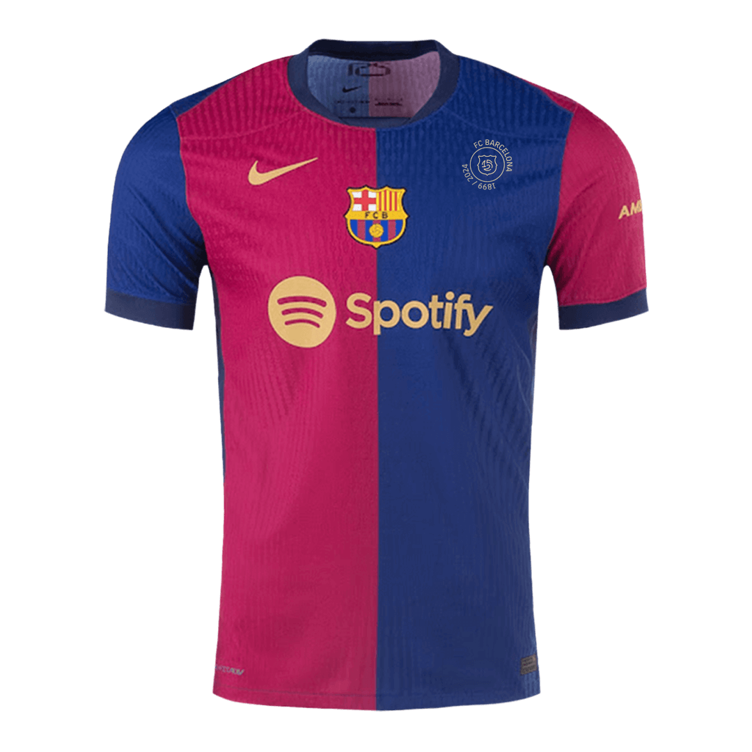 Player Version Barcelona Home Soccer Jersey 2024/25 - 125th Anniversary Top Dresy Shop