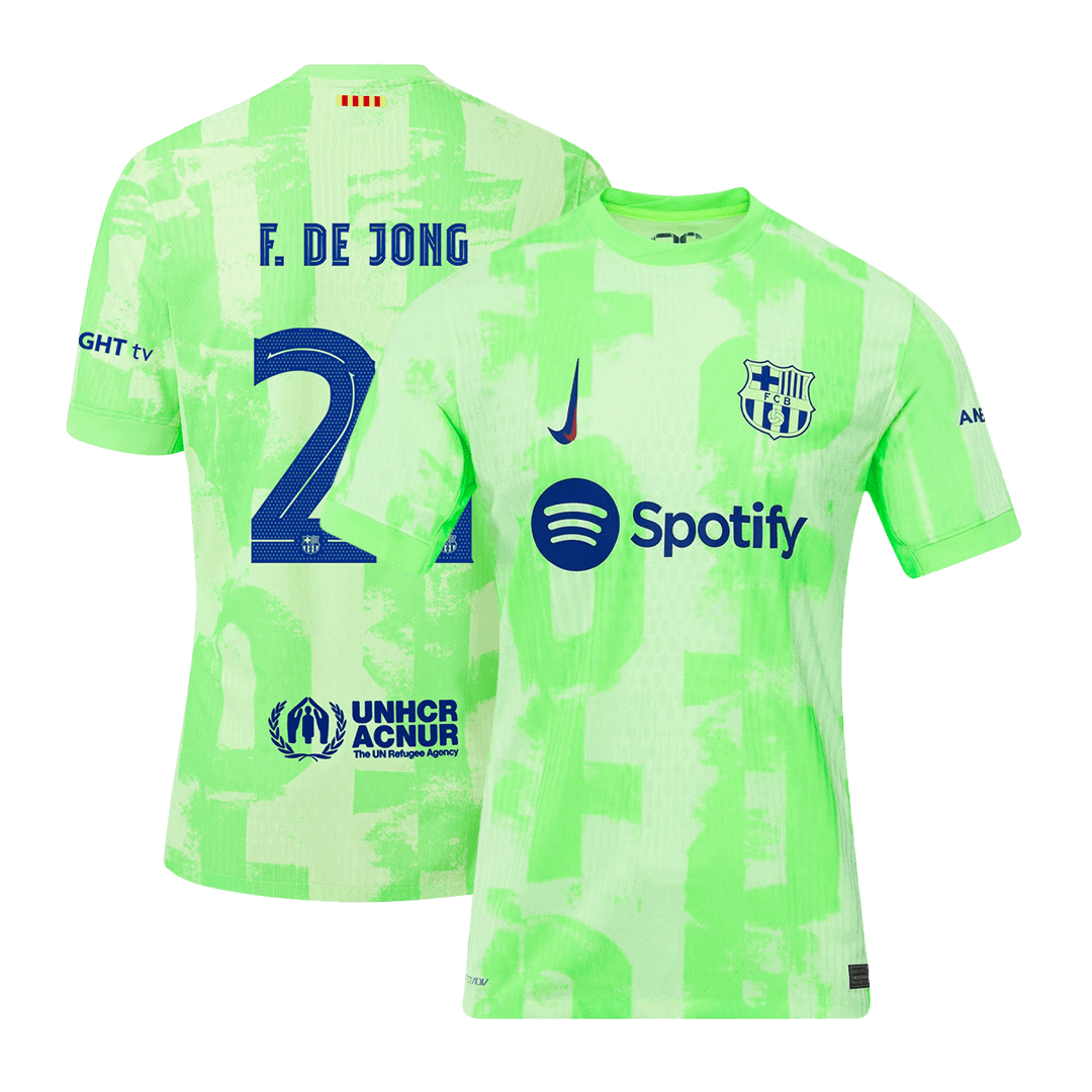 Player Version F.DE JONG #21 Barcelona Third Away Soccer Jersey 2024/25 - UCL Top Dresy Shop