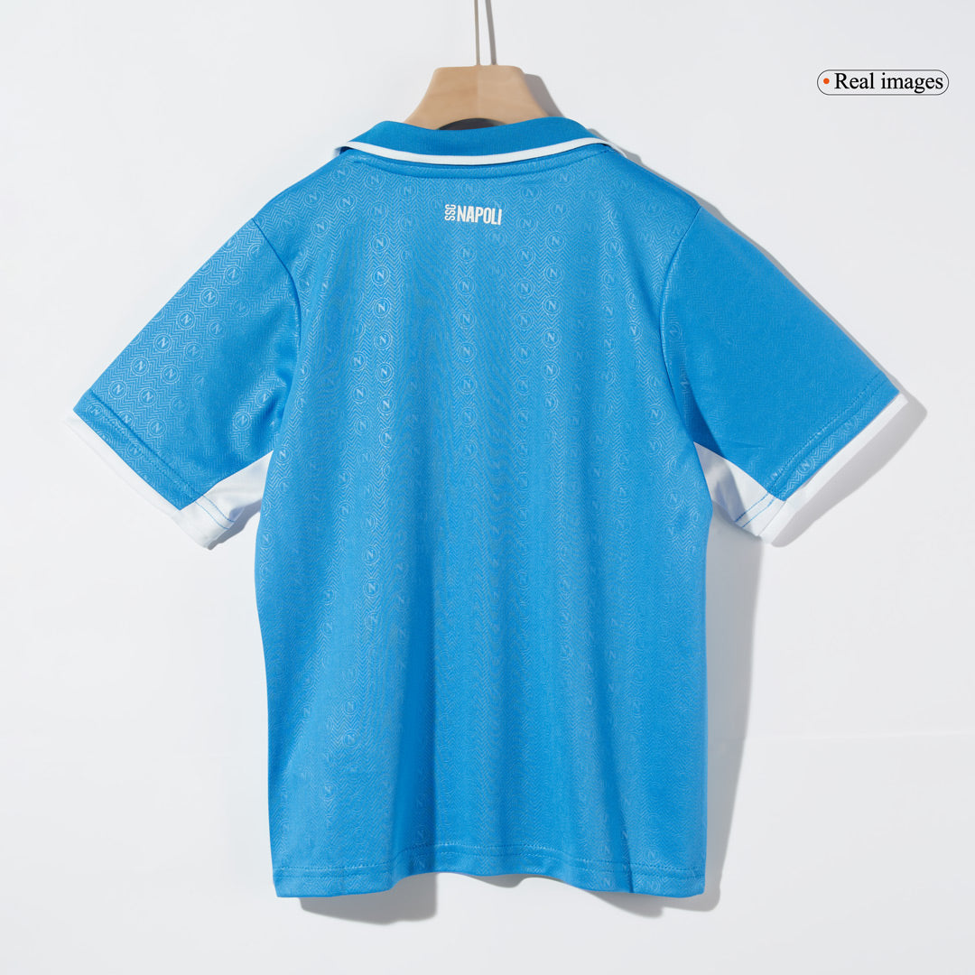 Kid's Napoli Home Soccer Jersey Kit(Jersey+Shorts) 2024/25 Top Dresy Shop