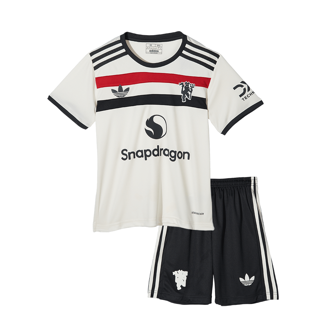 Kid's Manchester United Third Away Soccer Jersey Kit(Jersey+Shorts+Socks) 2024/25 Top Soccer Jerseys Store
