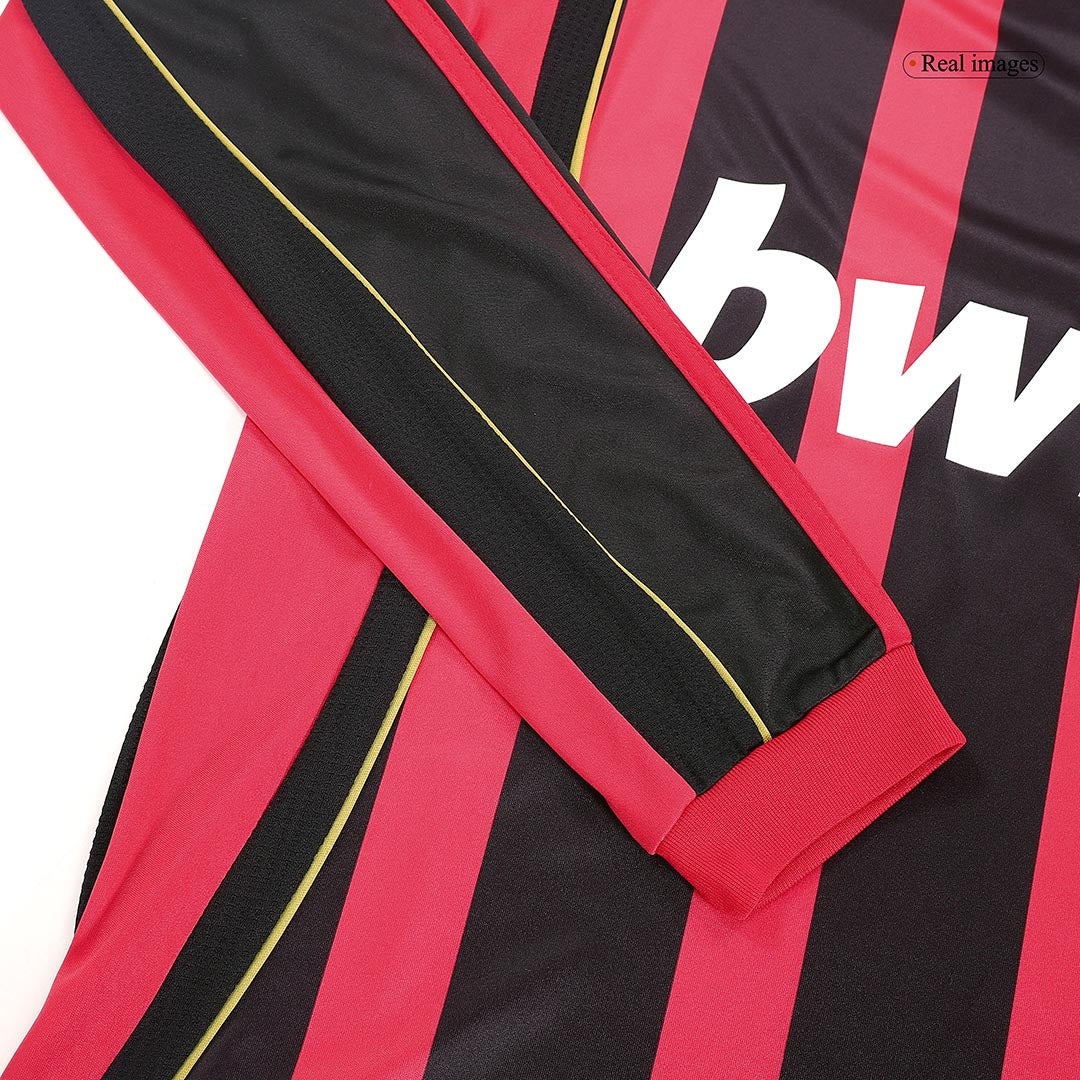 Retro KAKA' #22 2006/07 AC Milan Home Long Sleeve Soccer Jersey Top Soccer Jerseys Store