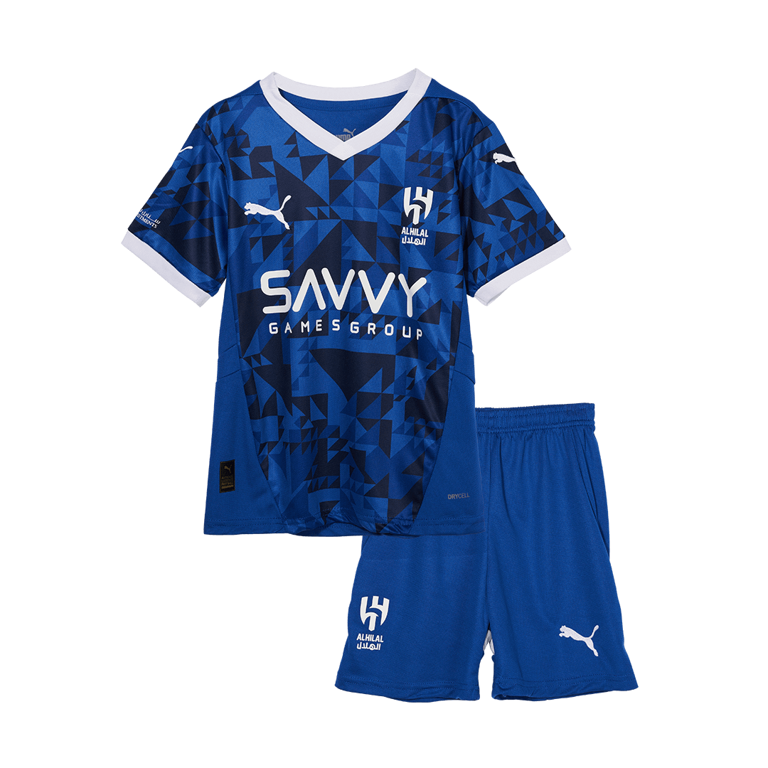 Kid's Al Hilal SFC Home Soccer Jersey Kit(Jersey+Shorts) 2024/25 Top Dresy Shop