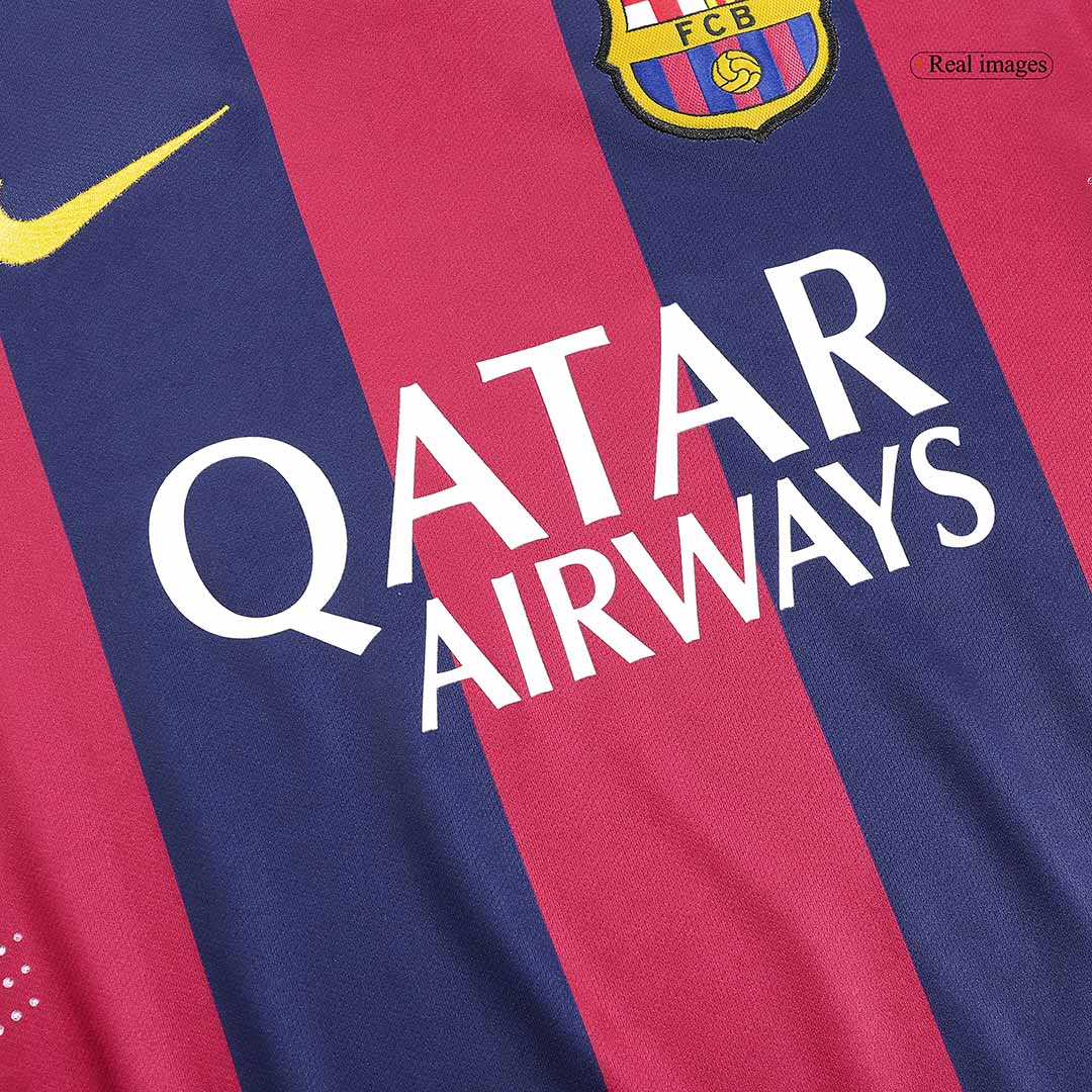 Retro Suárez #9 2014/15 Barcelona Home Long Sleeve Soccer Jersey Top Dresy Shop