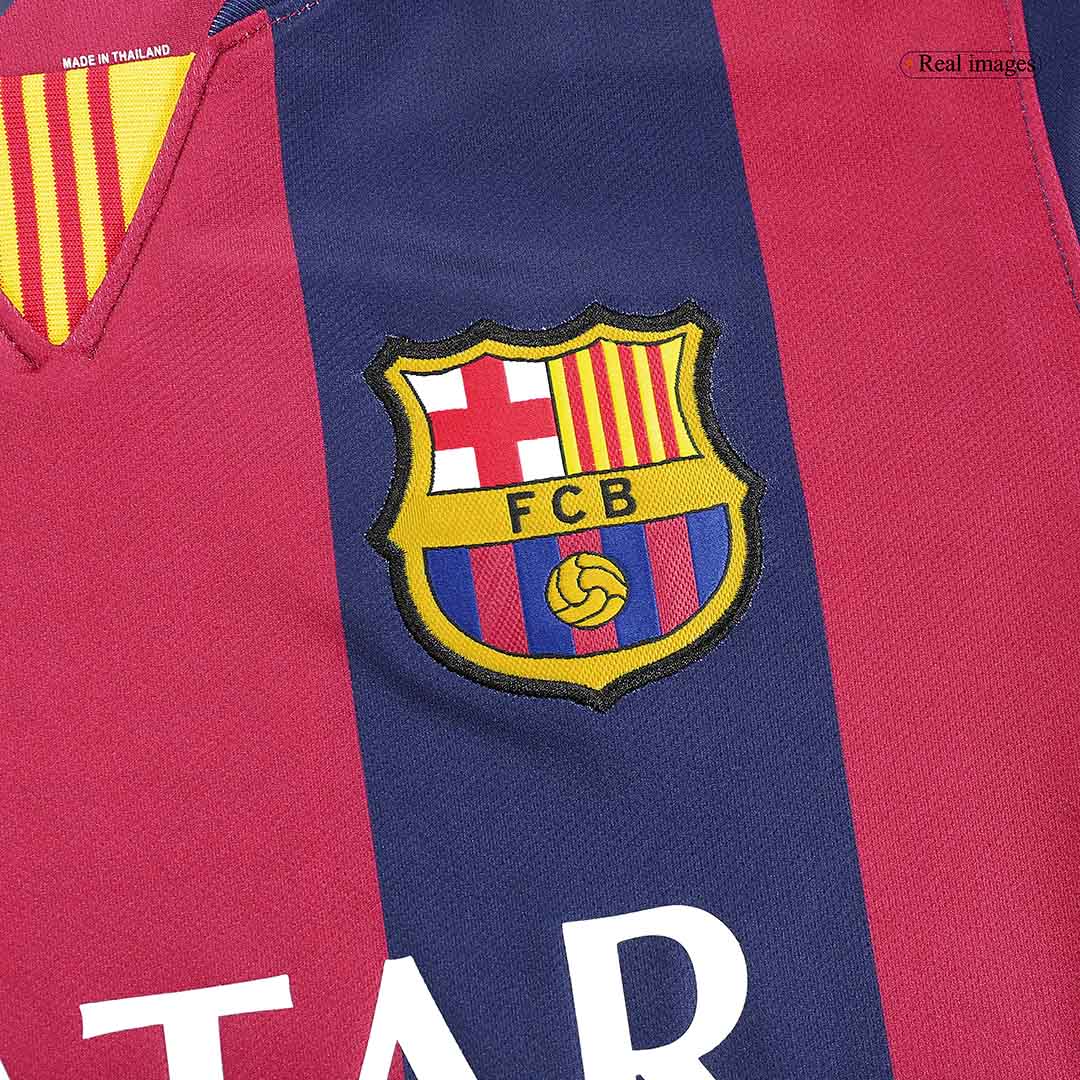 Retro NEYMAR JR #11 2014/15 Barcelona Home Long Sleeve Soccer Jersey Top Dresy Shop