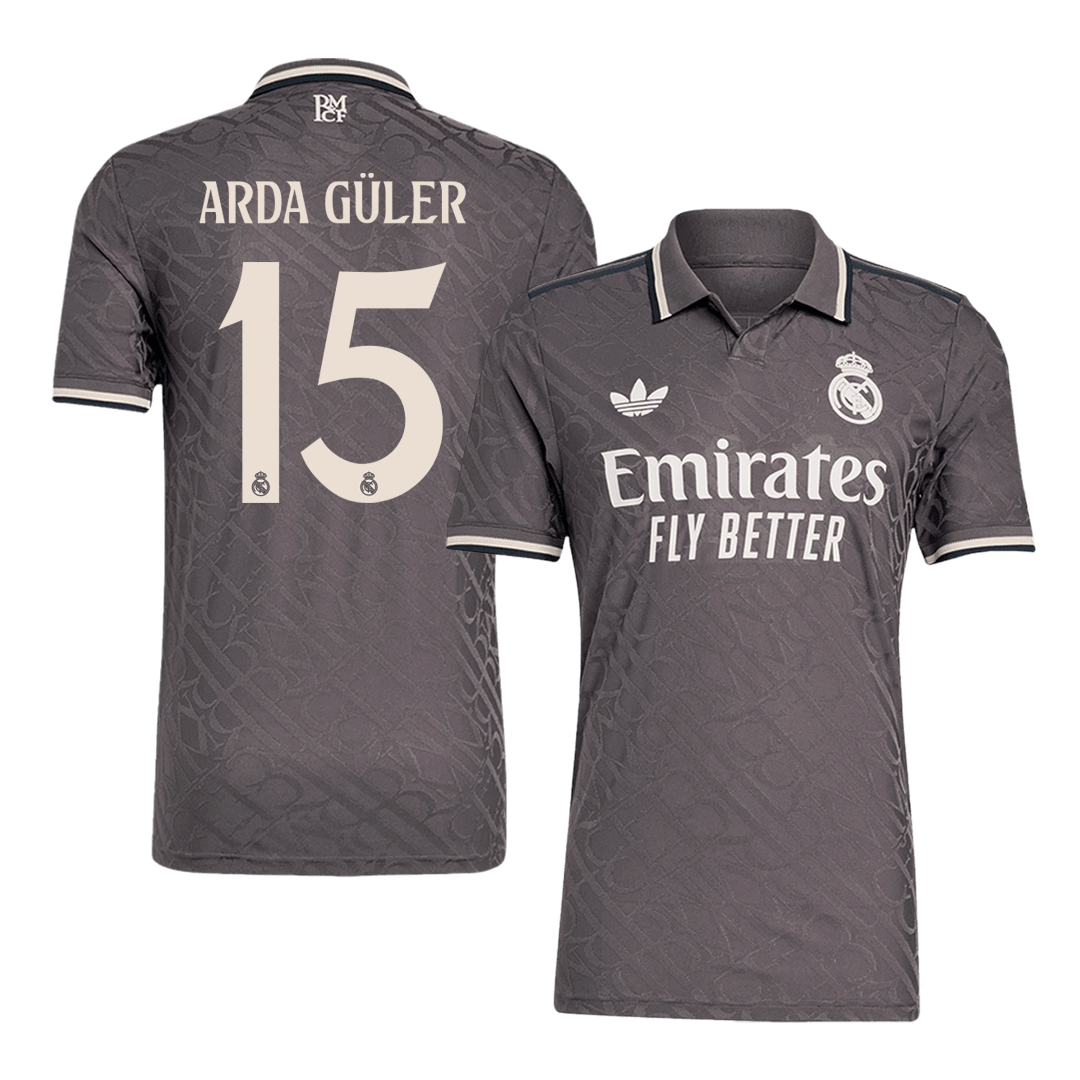 Player Version Arda Güler #15 Real Madrid Third Away Soccer Jersey 2024/25 Top Dresy Shop