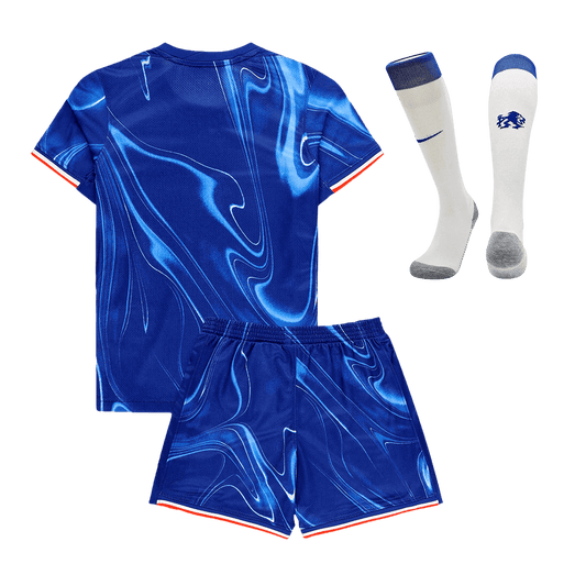 Kid's Chelsea Home Soccer Jersey Kit(Jersey+Shorts+Socks) 2024/25 Top Dresy Shop