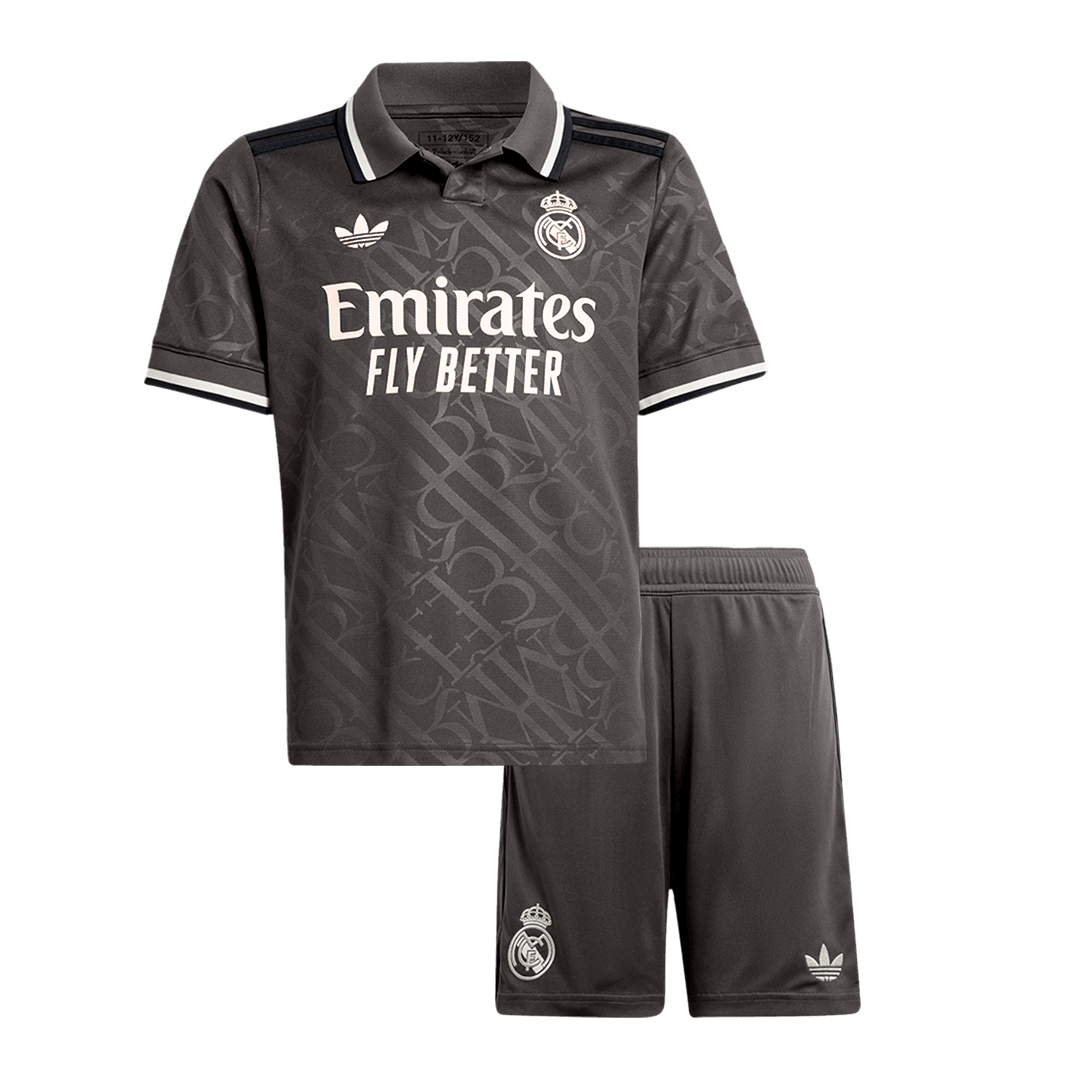 Kid's Real Madrid Third Away  Soccer Jersey Kit(Jersey+Shorts) 2024/25 Top Dresy Shop