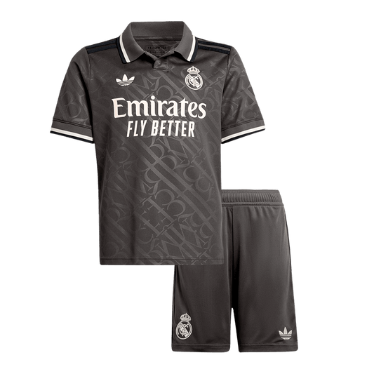 Kid's Real Madrid Third Away  Soccer Jersey Kit(Jersey+Shorts) 2024/25 Top Dresy Shop