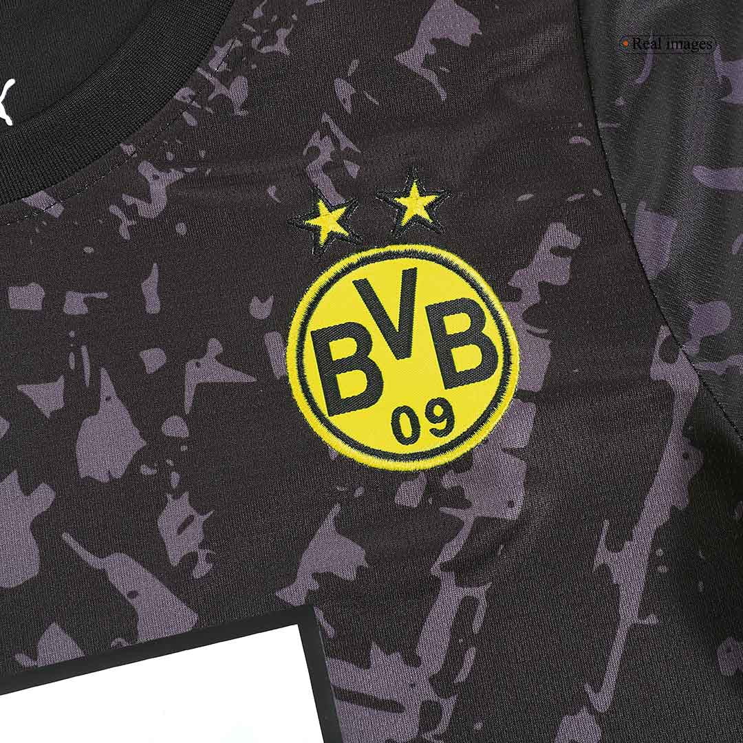 Kid's Borussia Dortmund Away  Soccer Jersey Kit(Jersey+Shorts) 2023/24 Top Dresy Shop