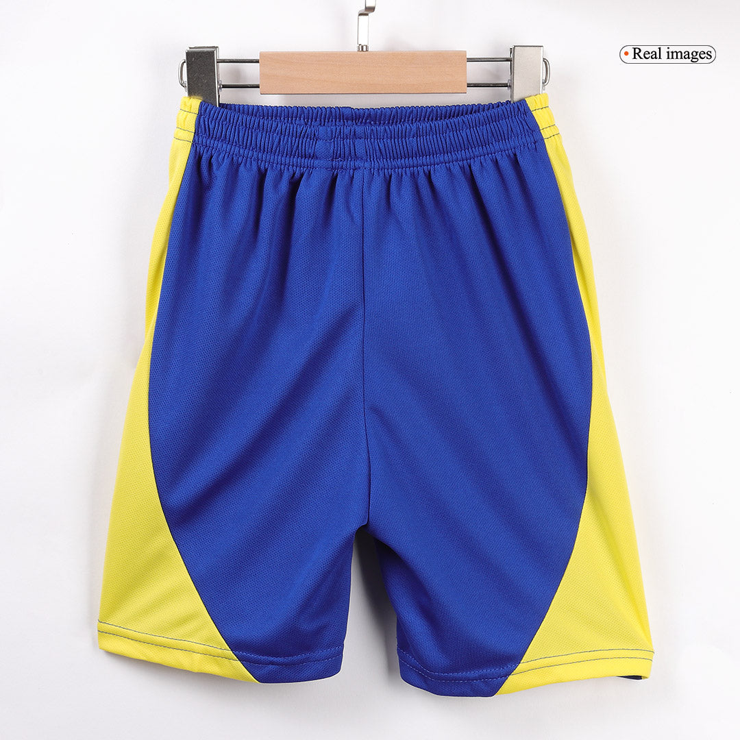 Kid's RONALDO #7 Al Nassr Home  Soccer Jersey Kit(Jersey+Shorts) 2024/25 Top Dresy Shop