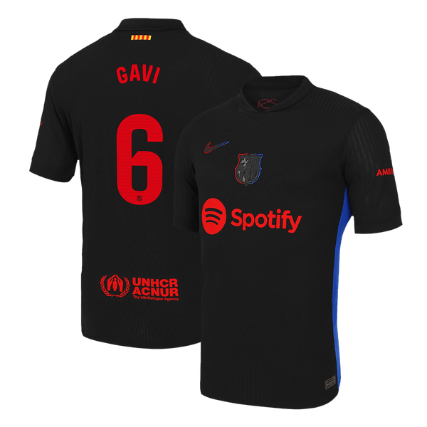 Player Version GAVI #6 Barcelona Away  Soccer Jersey 2024/25 Top Soccer Jerseys Store