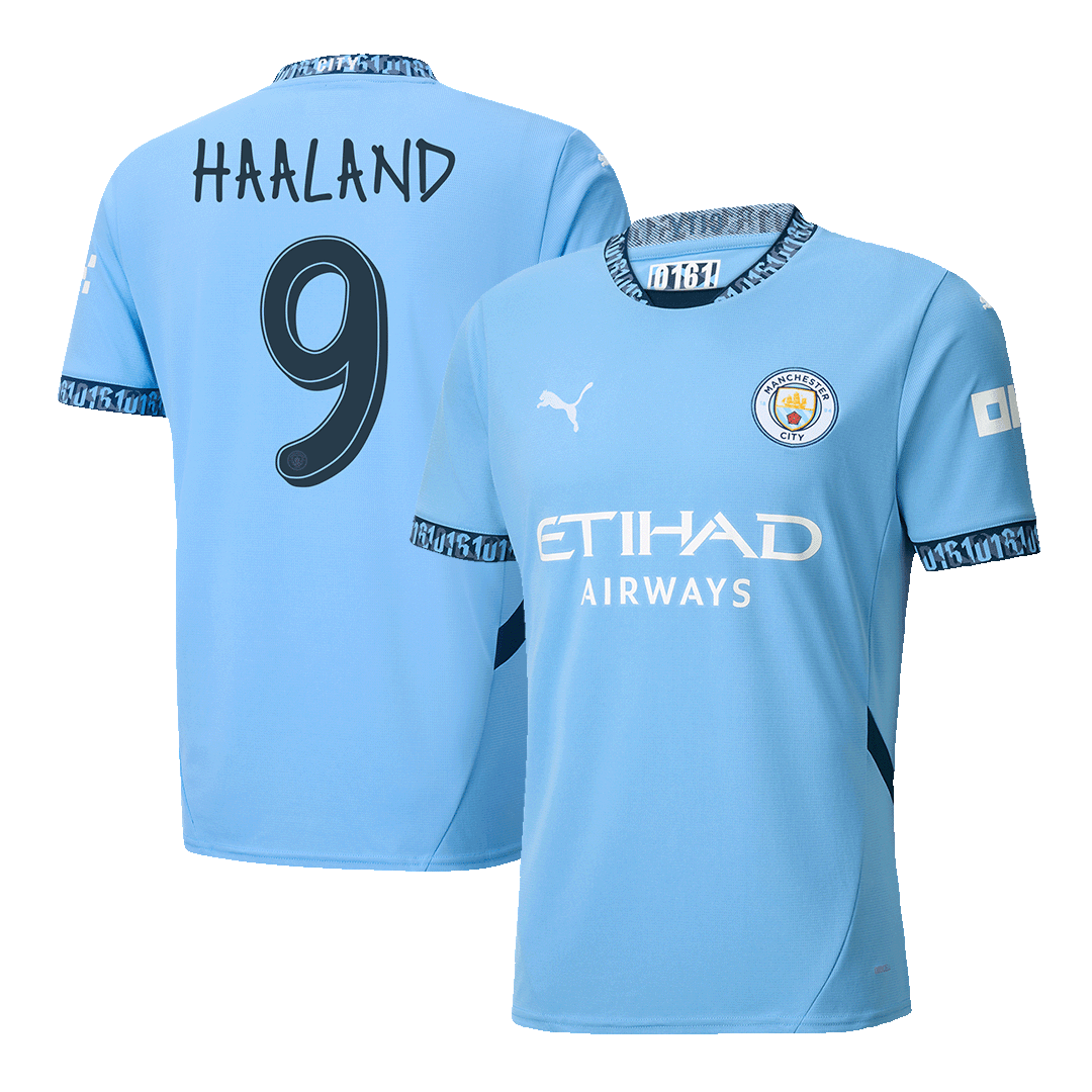 HAALAND #9 Manchester City Home  Soccer Jersey 2024/25 - UCL Top Dresy Shop