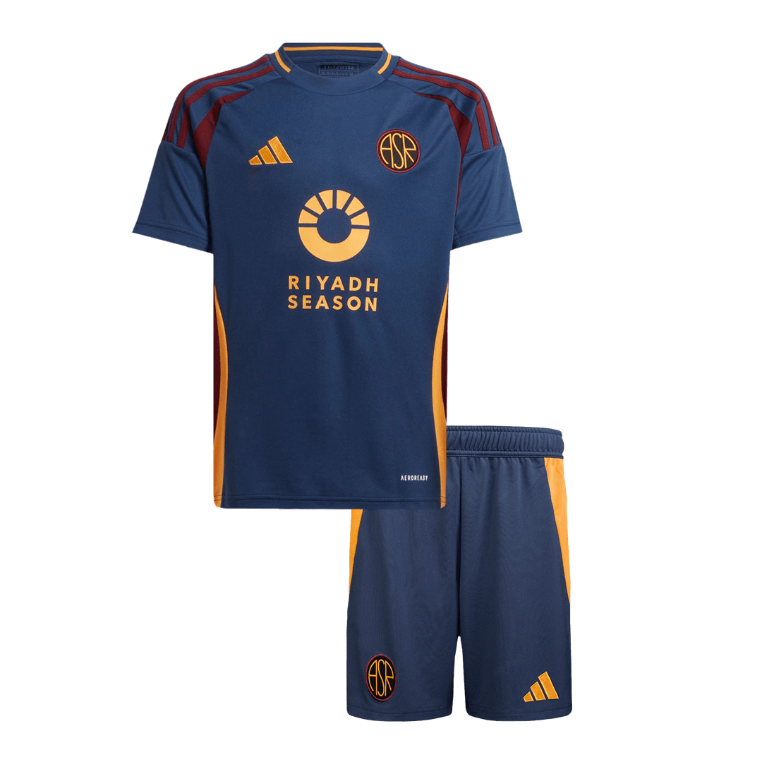 Kid's Roma Third Away  Soccer Jersey Kit(Jersey+Shorts) 2024/25 Top Dresy Shop