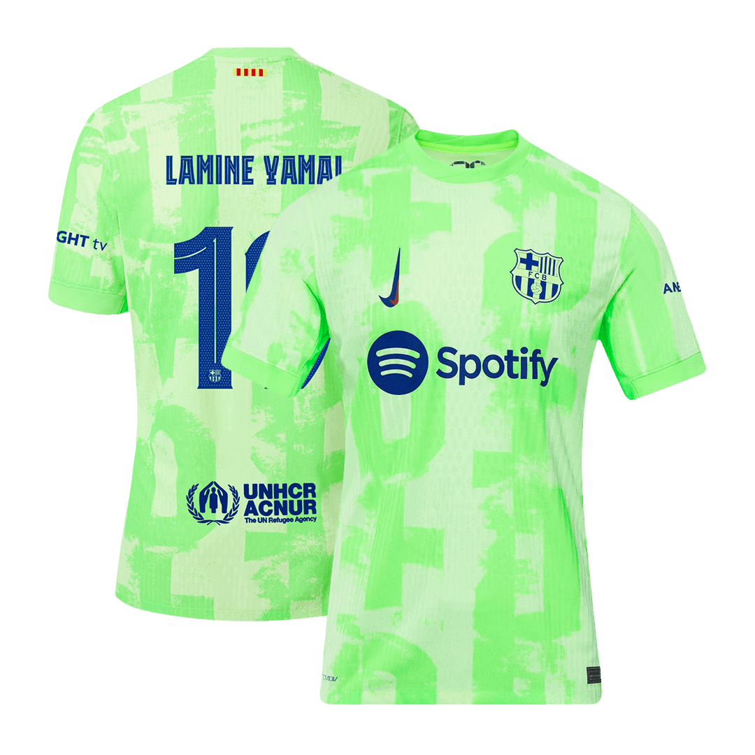 Player Version LAMINE YAMAL #19 Barcelona Third Away  Soccer Jersey 2024/25 - UCL Top Dresy Shop