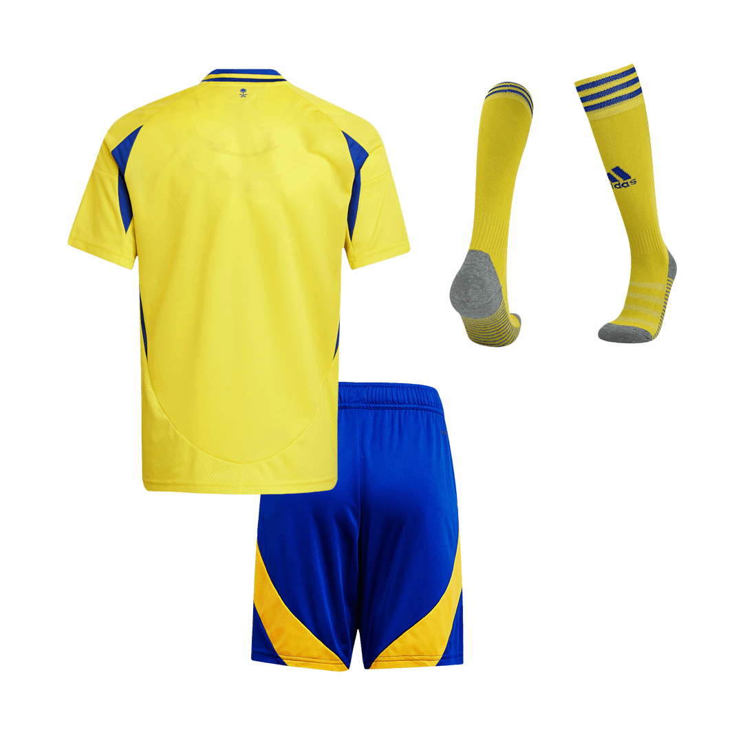 Kid's Al Nassr Home  Soccer Jersey Kit(Jersey+Shorts+Socks) 2024/25 Top Dresy Shop