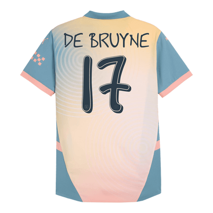 Player Version DE BRUYNE #17 Manchester City Fourth Away  Soccer Jersey 2024/25 - Definitely City Top Dresy Shop