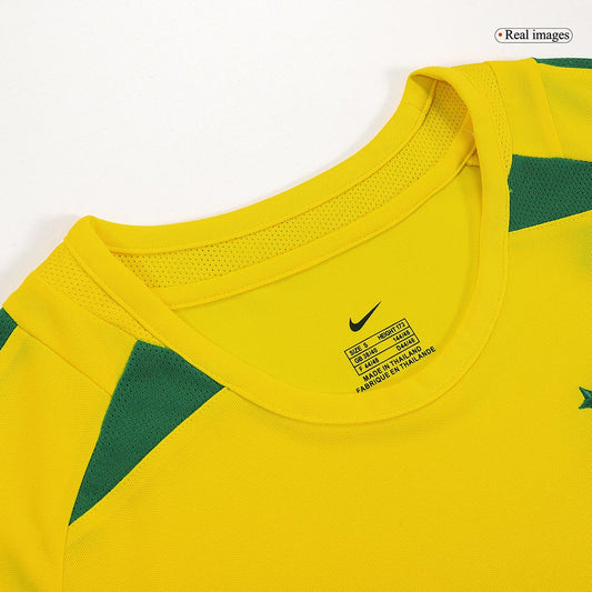 Retro CAFU #2 2002/03 Brazil Home  Soccer Jersey Top Dresy Shop